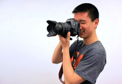 Just as senior Bill Zhou suggests, a photo that captures the subject in their natural environment creates impact. As President of the Photo Club, Zhou’s environment would entail cameras and photography. Photo by Justin Kim. 