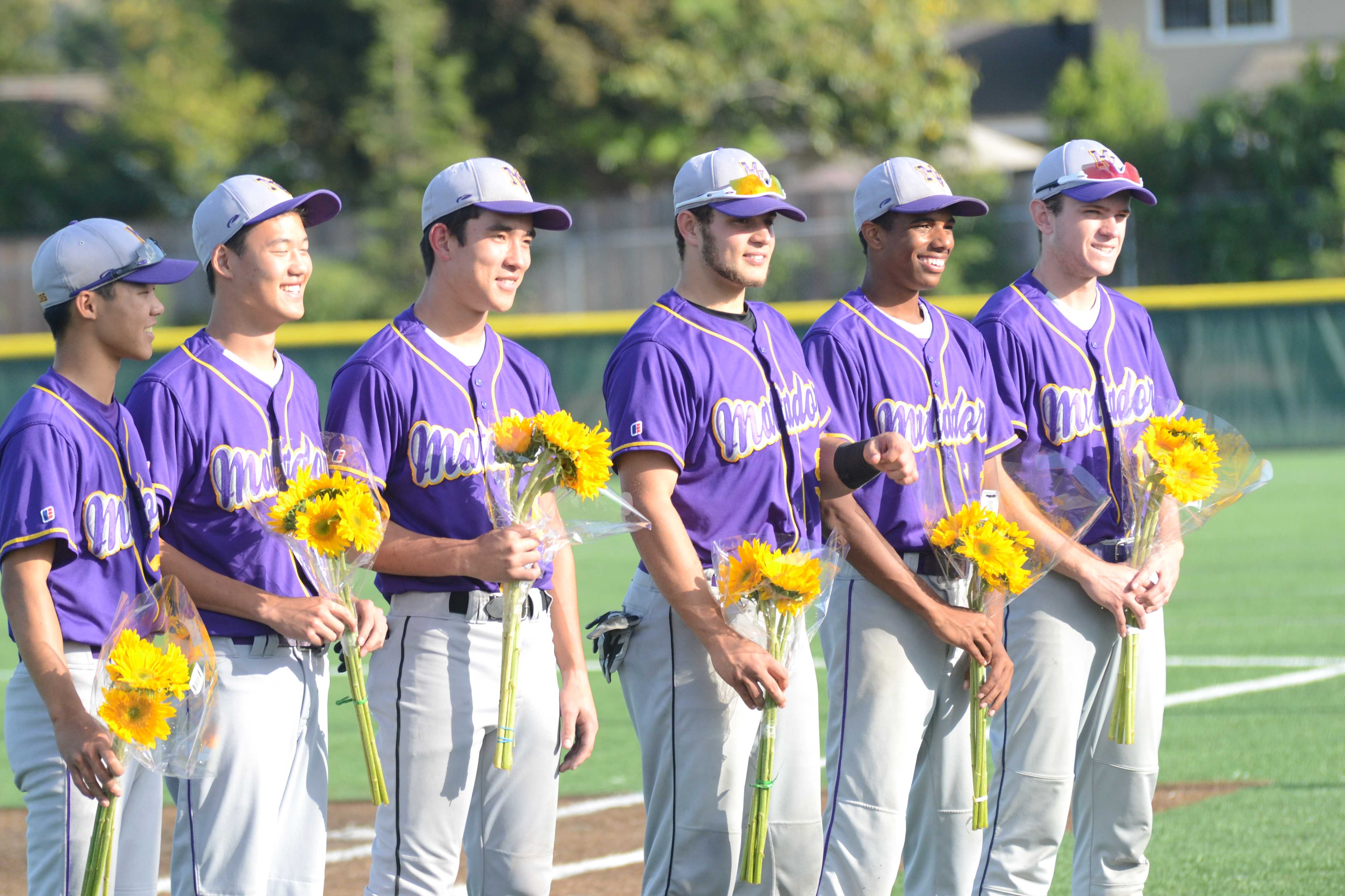 The Matadors will be losing their senior class. This consists of, going from left to right, Timothy iwamoto, William Shih, Danny Takahashi, Sam Nastari, Sheldon McClelland and Kevin Nordby. Photo by Pranav Iyer.
